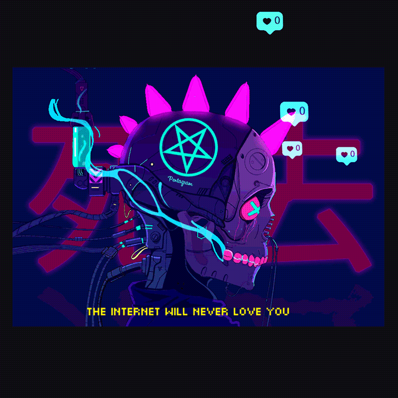 "The Internet Will Never Love You" Mini Print