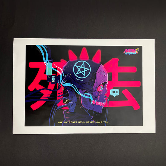 "The Internet Will Never Love You" Mini Print